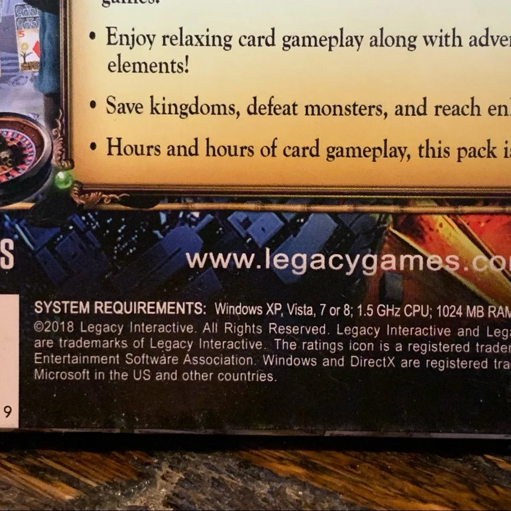 Computer Games Card Games Set of Two.